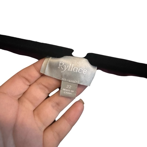 Ryllace Plum Dark Purple Floral Modest Tiered Boho Midi Dress Plus Size 22 - Picture 4 of 10